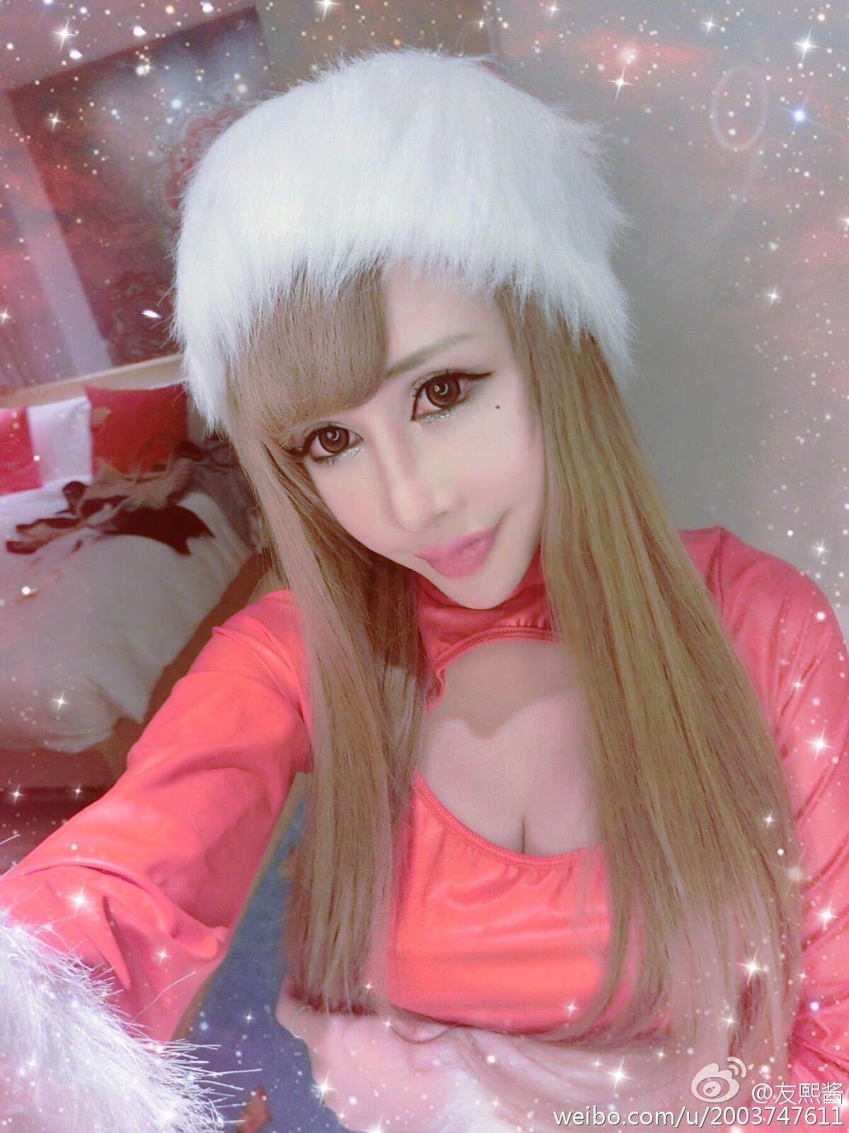 G罩美胸 火爆的辣子 友熙酱 微博自拍破解私密图片 3